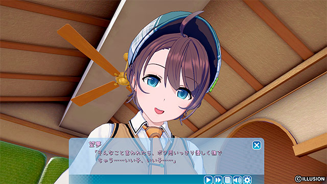 A girl indoors speaking in ボクっ娘 style